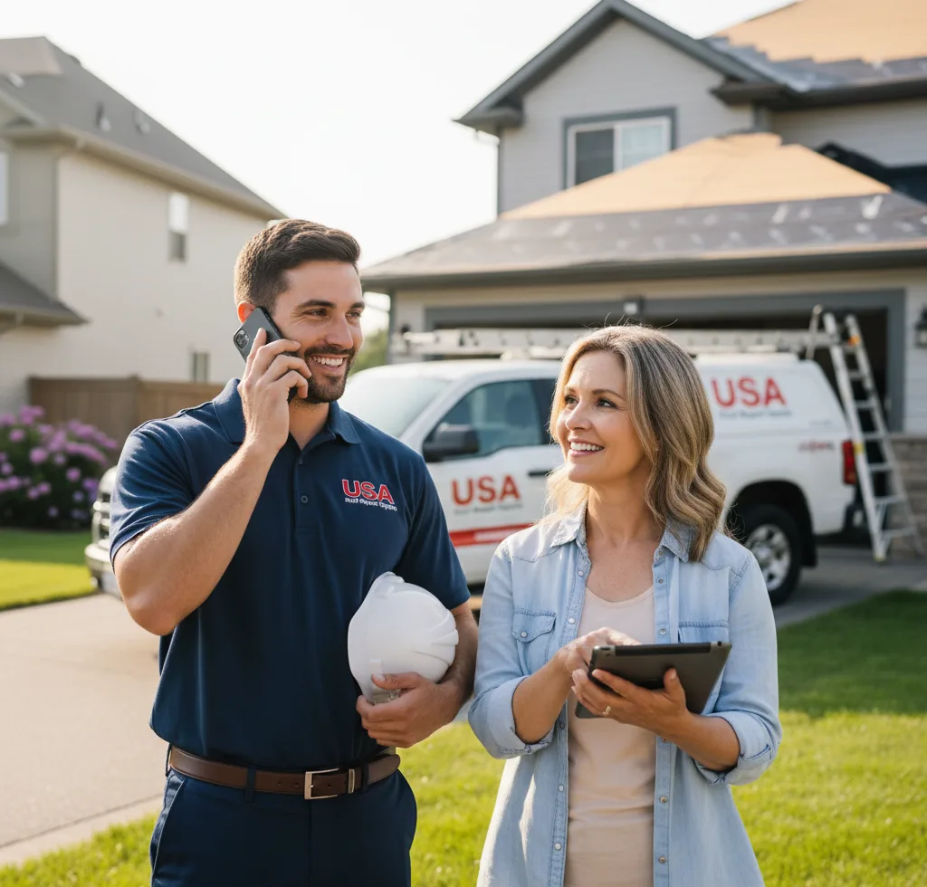USA Roof Repair Experts customer support in Perry